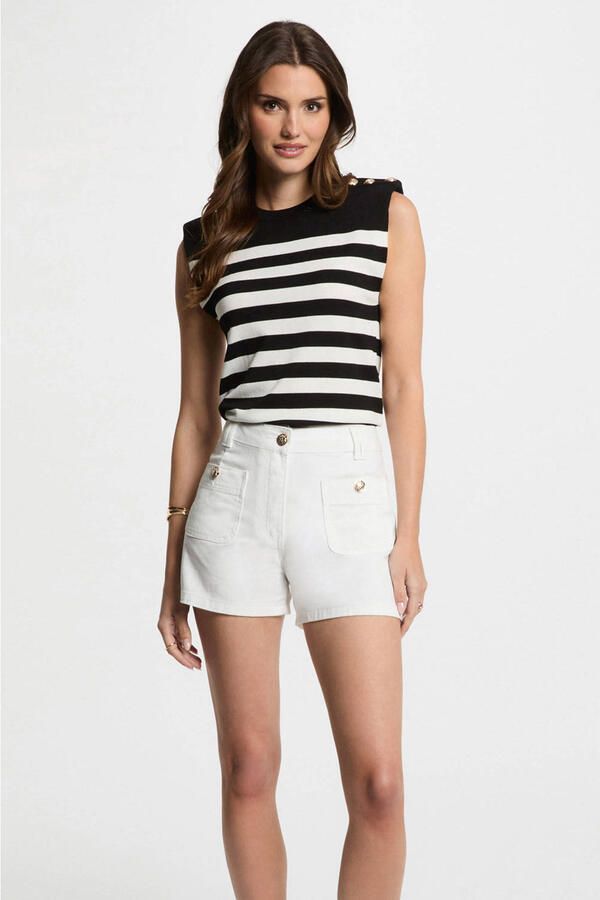 Morgan mouwloze top zwart - Foto 3