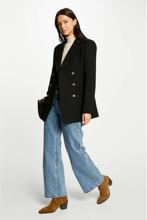 Morgan rechtvallende blazer zwart