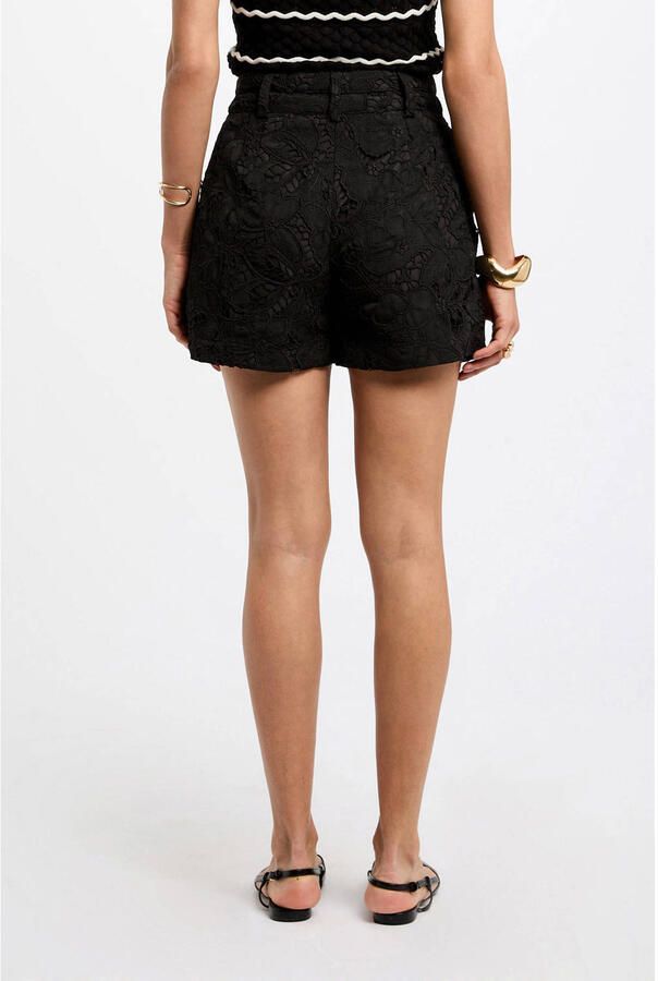 Morgan regular high waist casual short zwart - Foto 2