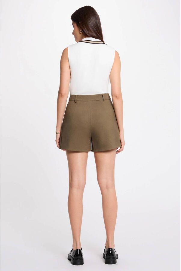 Morgan regular waist casual short kaki - Foto 2