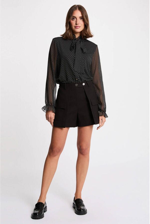 Morgan regular waist casual short zwart