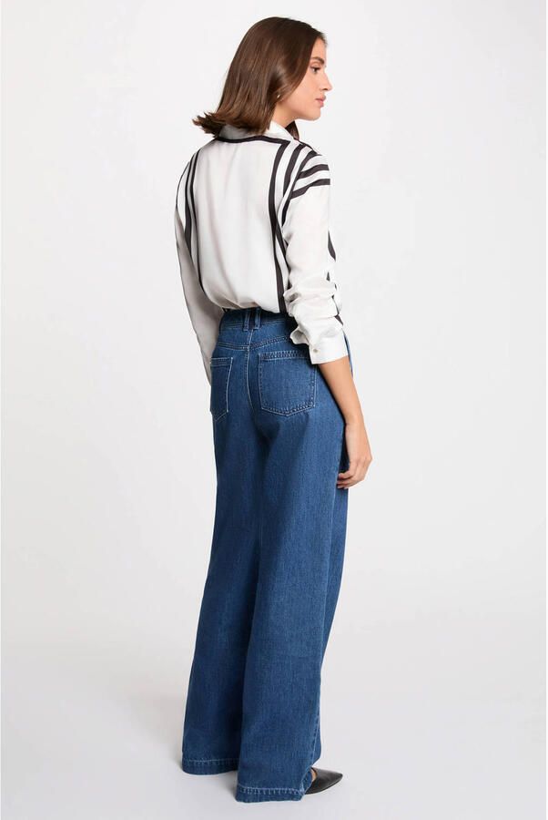 Morgan satijnen blouse wit - Foto 3