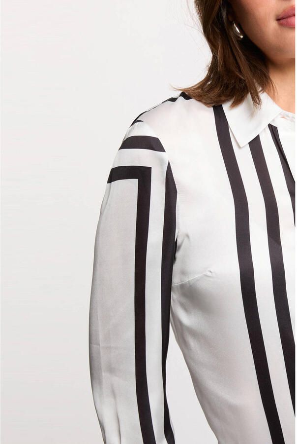 Morgan satijnen blouse wit - Foto 2