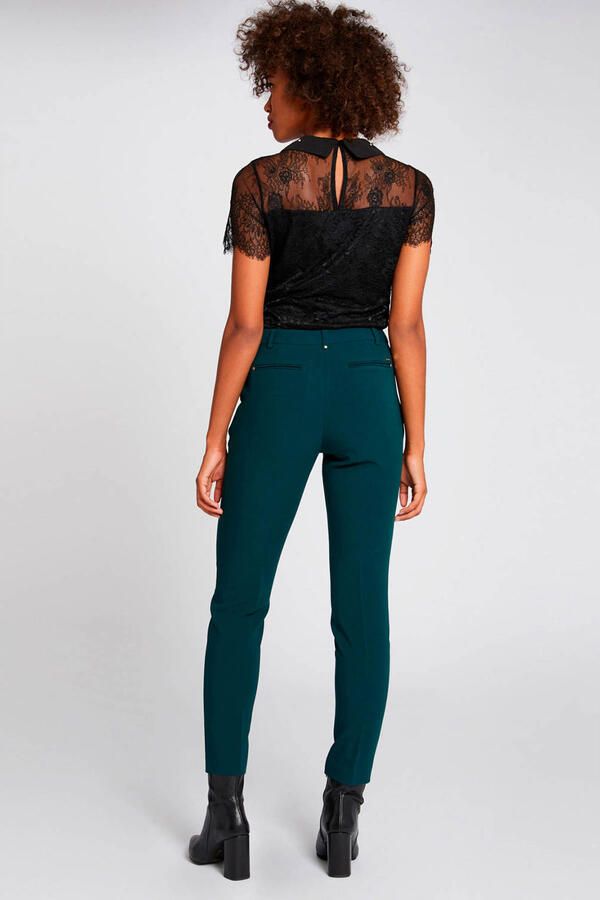 Morgan semi-transparante kanten top zwart - Foto 2