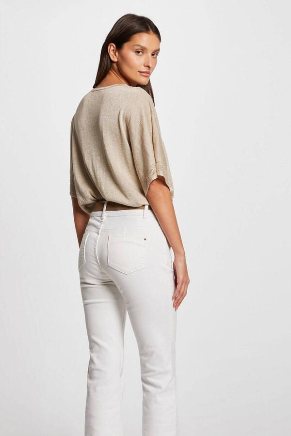 Morgan semi-transparante top beige - Foto 1