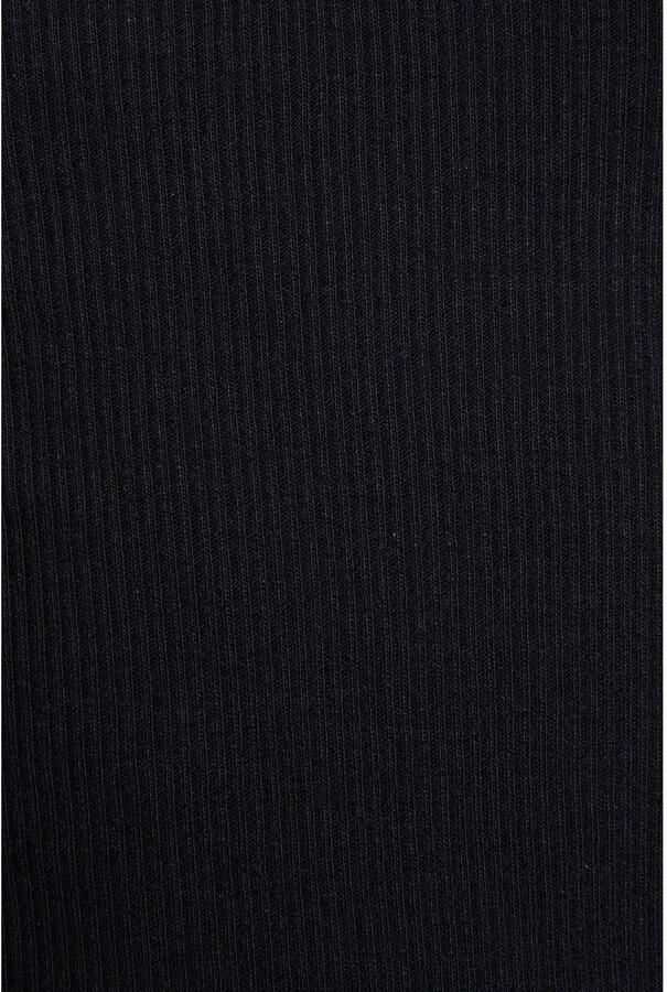 Morgan semi-transparante top met kant marineblauw