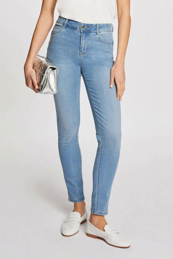 Morgan skinny jeans light blue denim - Foto 3