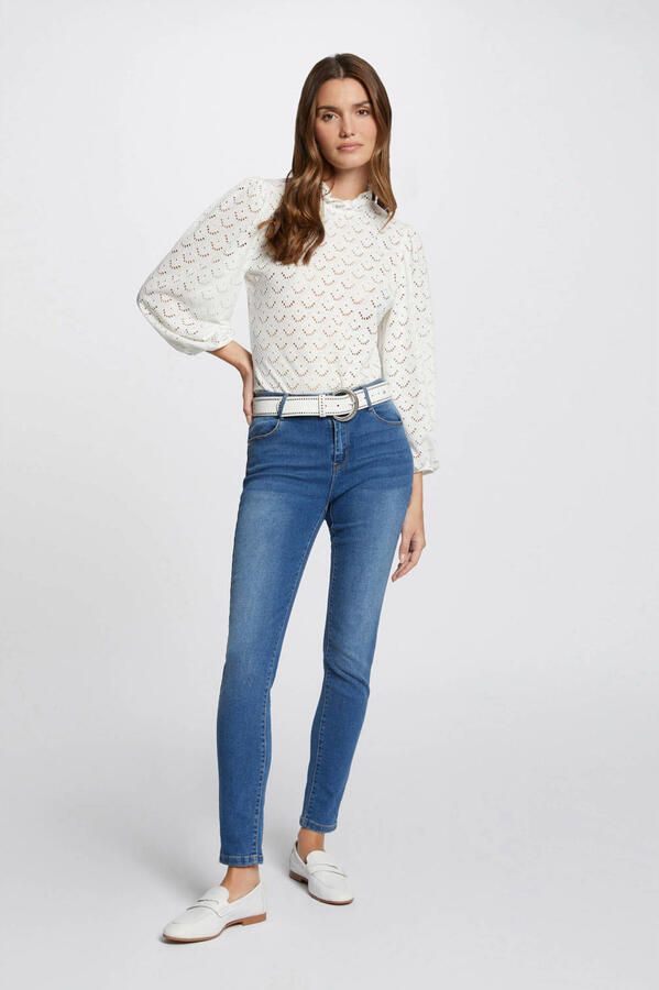 Morgan skinny jeans medium blue denim - Foto 2
