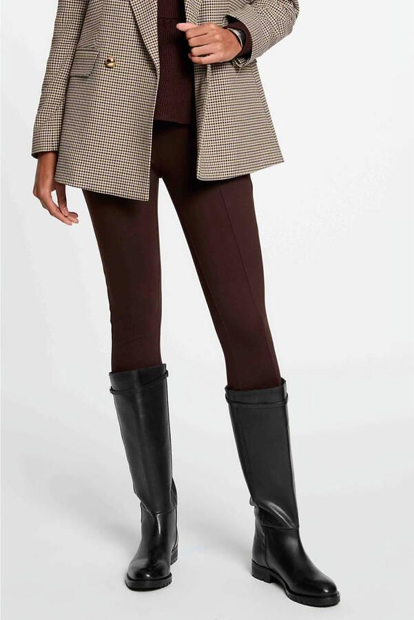 Morgan skinny legging donkerbruin