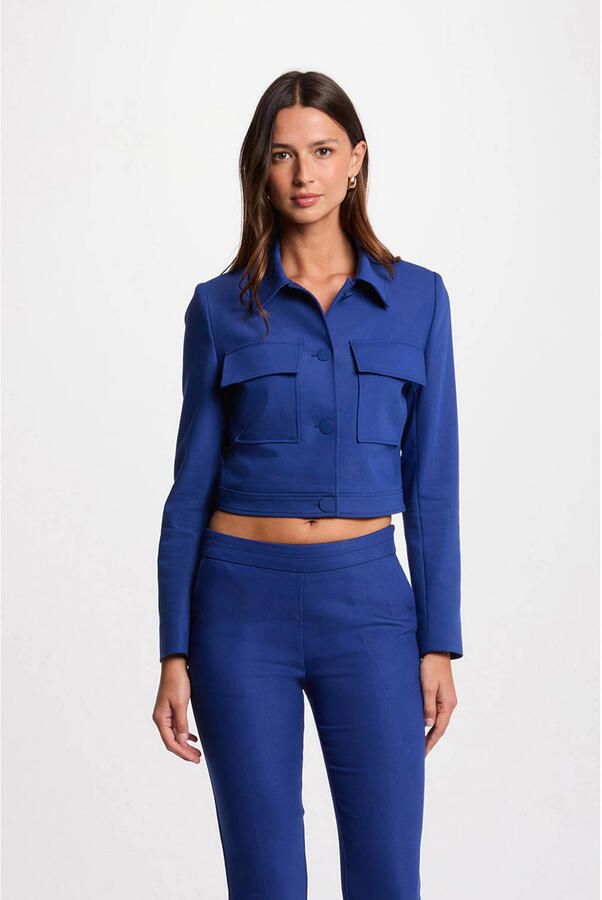 Morgan skinny regular waist broek blauw