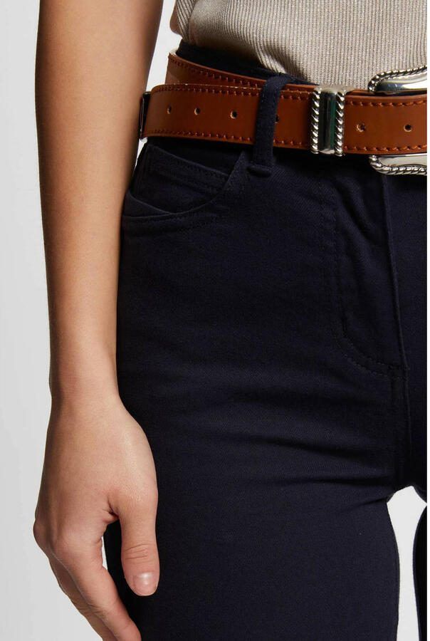 Morgan slim fit jeans marineblauw - Foto 2