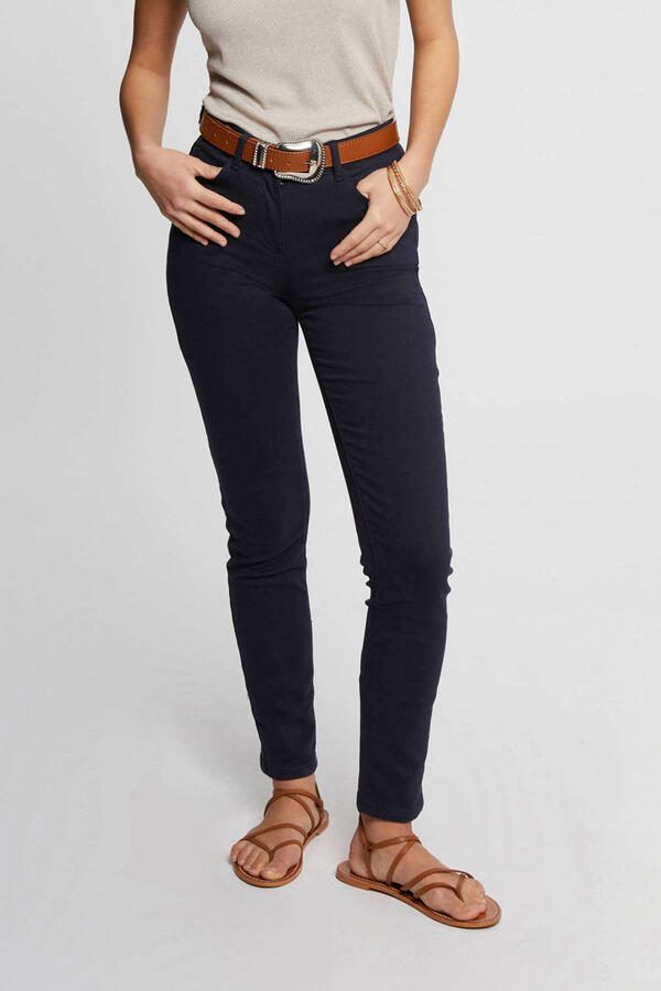 Morgan slim fit jeans marineblauw - Foto 3