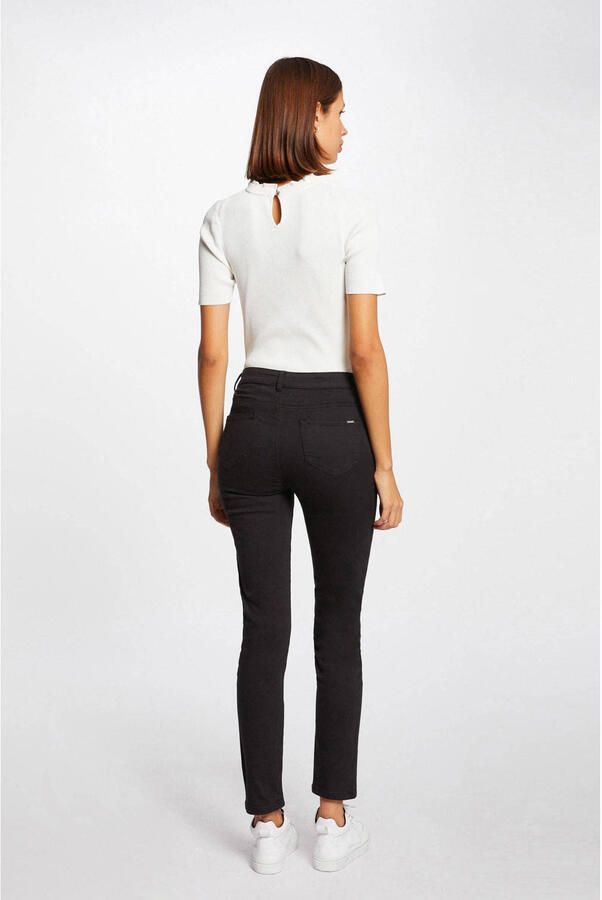 Morgan slim fit jeans zwart