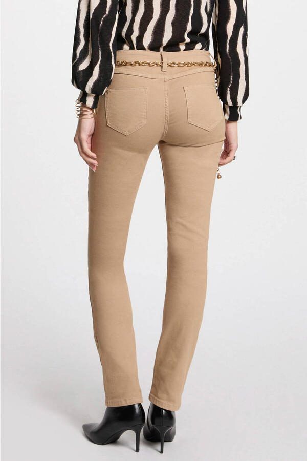 Morgan slim regular waist broek camel - Foto 3