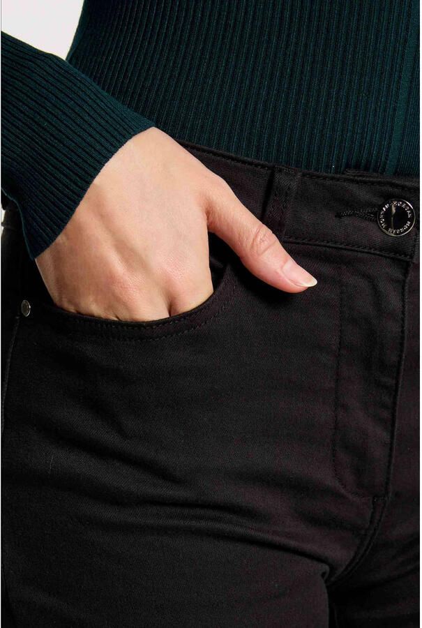 Morgan slim regular waist casual broek zwart - Foto 2
