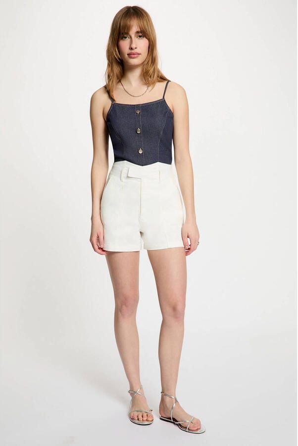 Morgan spaghettitop dark blue denim - Foto 3