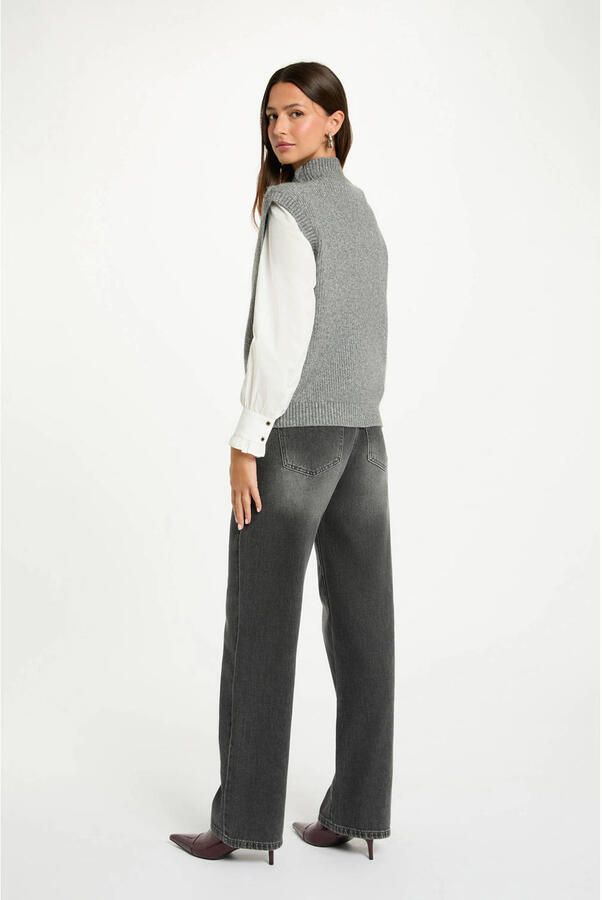 Morgan spencer met wol grijs