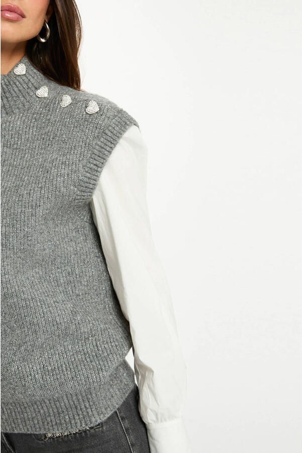 Morgan spencer met wol grijs - Foto 2