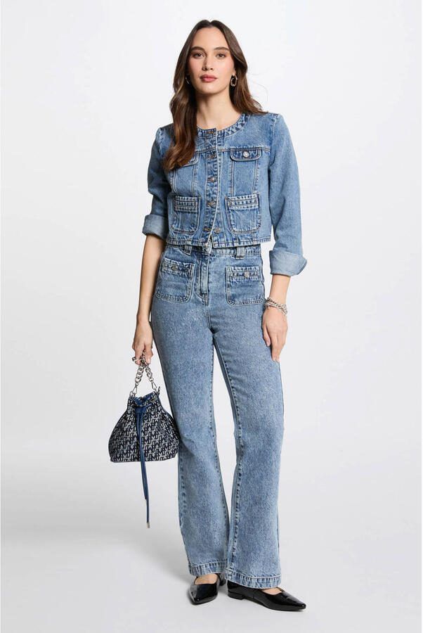 Morgan spijkerjas medium blue denim - Foto 2