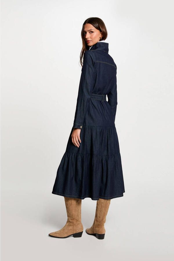 Morgan spijkerjurk dark blue denim - Foto 2