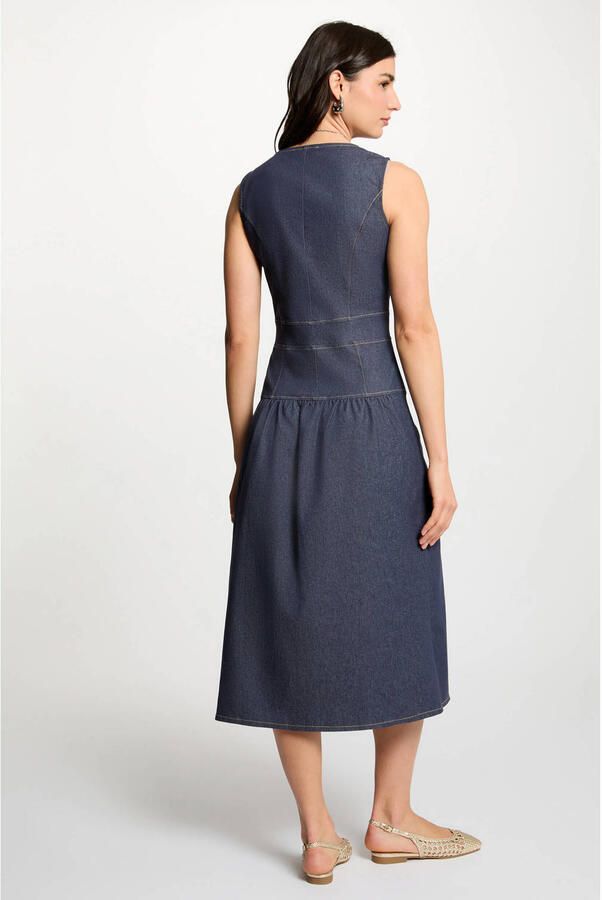 Morgan spijkerjurk dark blue denim