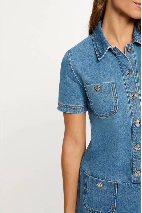 Morgan spijkerjurk medium blue denim - Foto 2