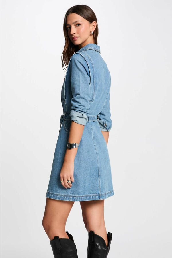Morgan spijkerjurk stonewashed - Foto 2
