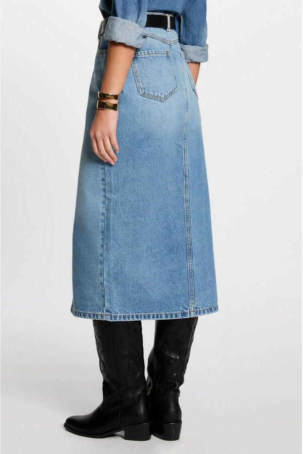 Morgan spijkerrok light blue denim - Foto 2