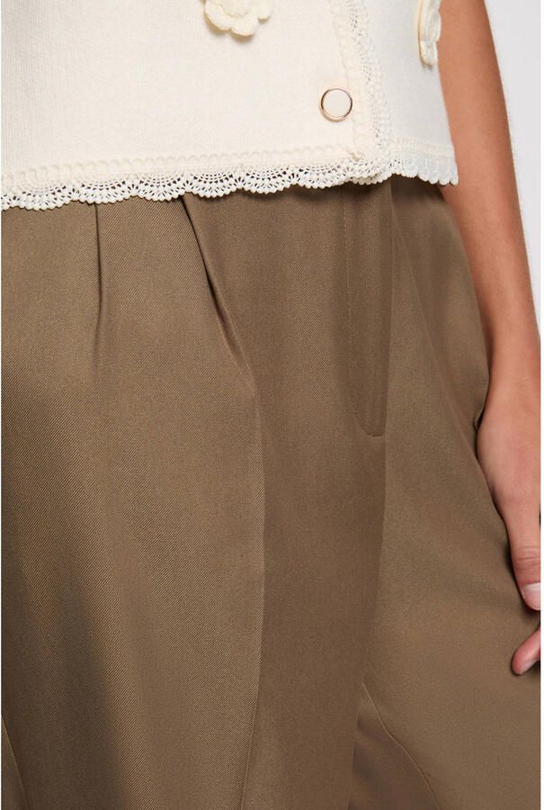 Morgan straight high waist pantalon kaki - Foto 2