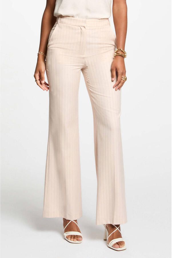 Morgan straight high waist pantalon lichtroze