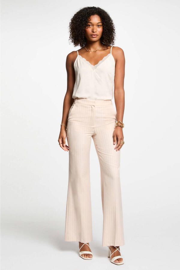 Morgan straight high waist pantalon lichtroze - Foto 3