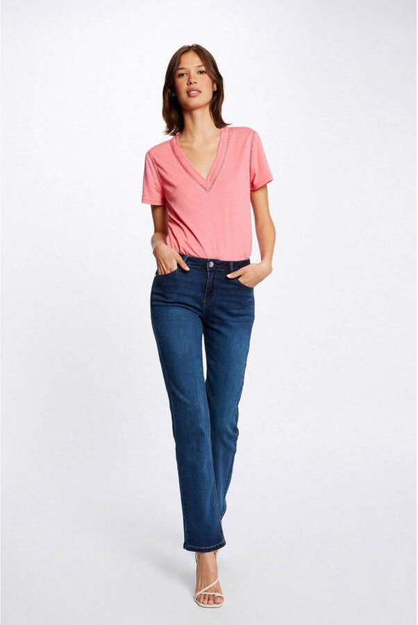 Morgan straight leg jeans dark blue - Foto 3