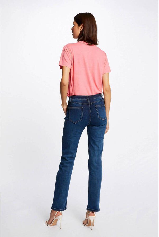 Morgan straight leg jeans dark blue - Foto 4