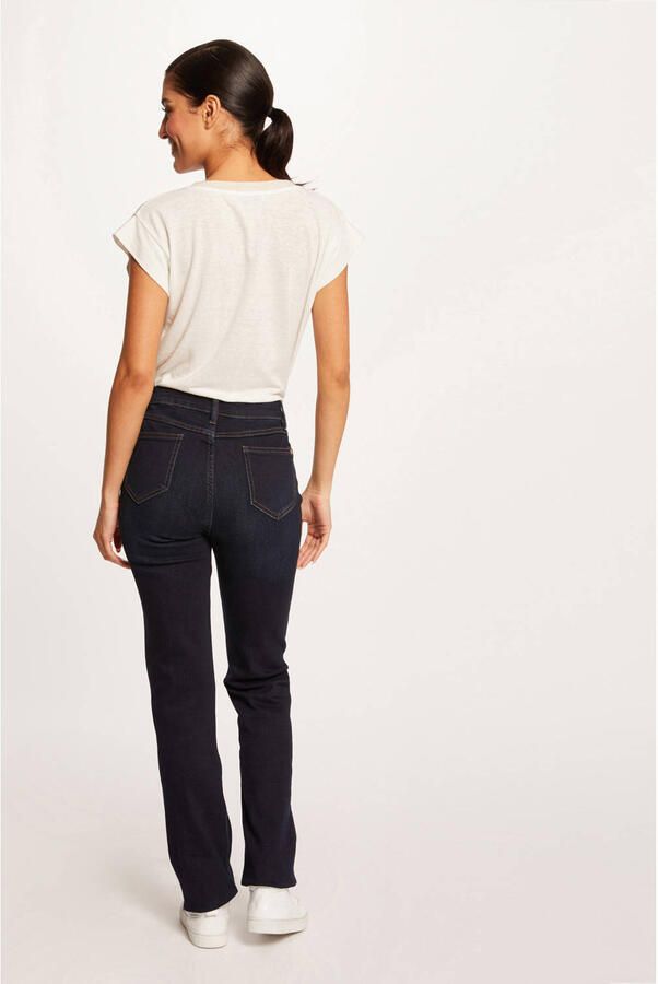 Morgan straight leg jeans dark denim - Foto 3