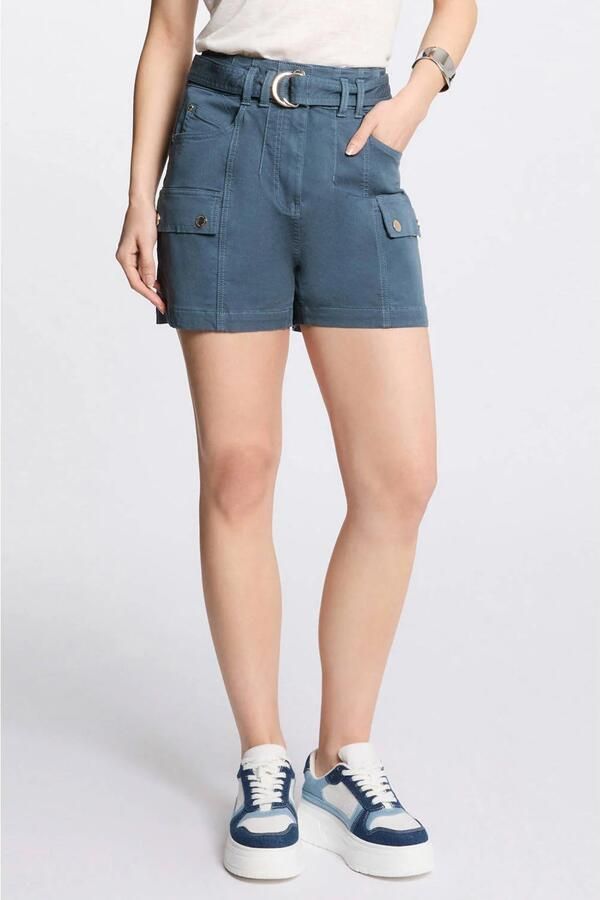 Morgan straight regular waist cargo short petrol