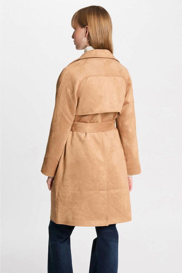 Morgan suede trenchcoat beige - Foto 1