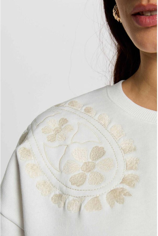 Morgan sweater ecru broderie - Foto 2
