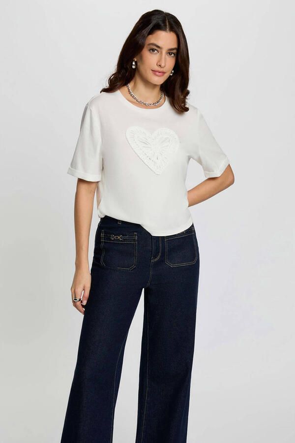 Morgan t-shirt ecru