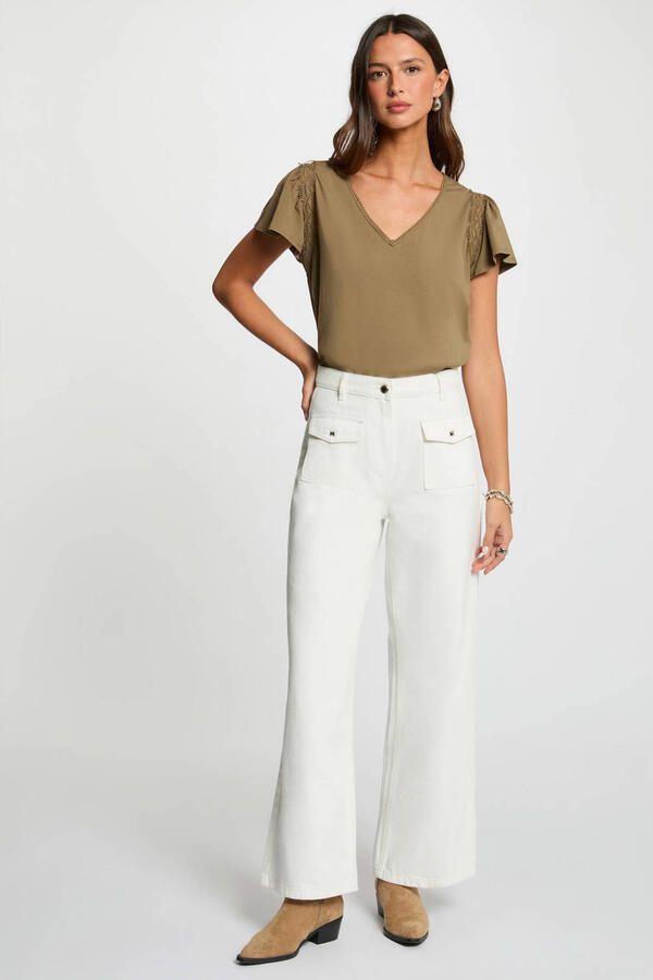 Morgan T-shirt kaki