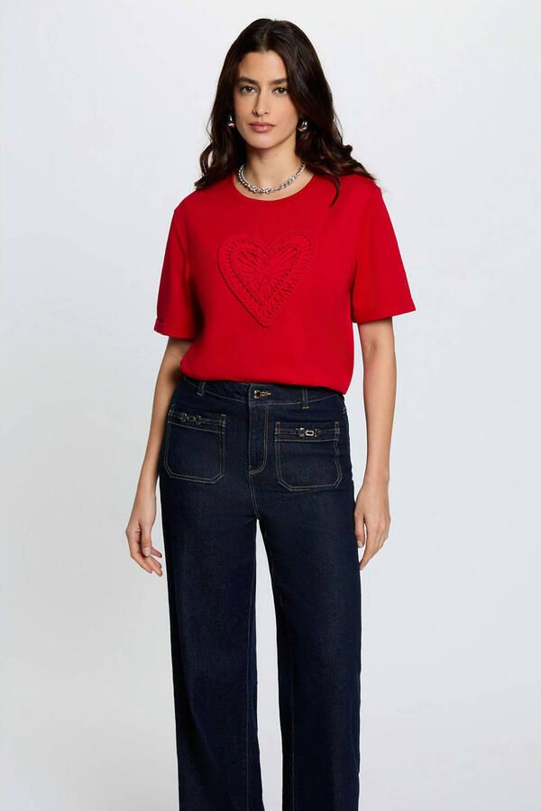 Morgan t-shirt rood