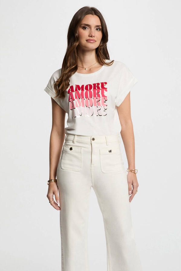 Morgan T-shirt wit