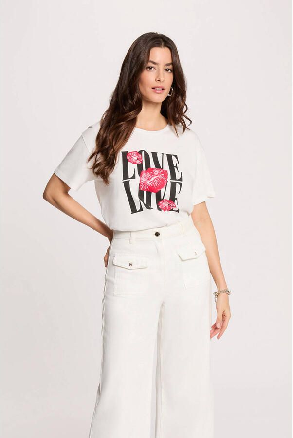 Morgan T-shirt wit