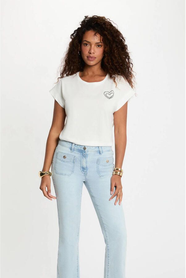 Morgan T-shirt wit
