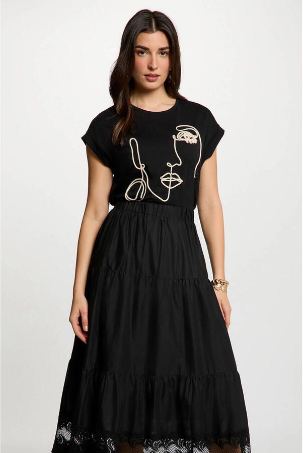 Morgan t-shirt zwart