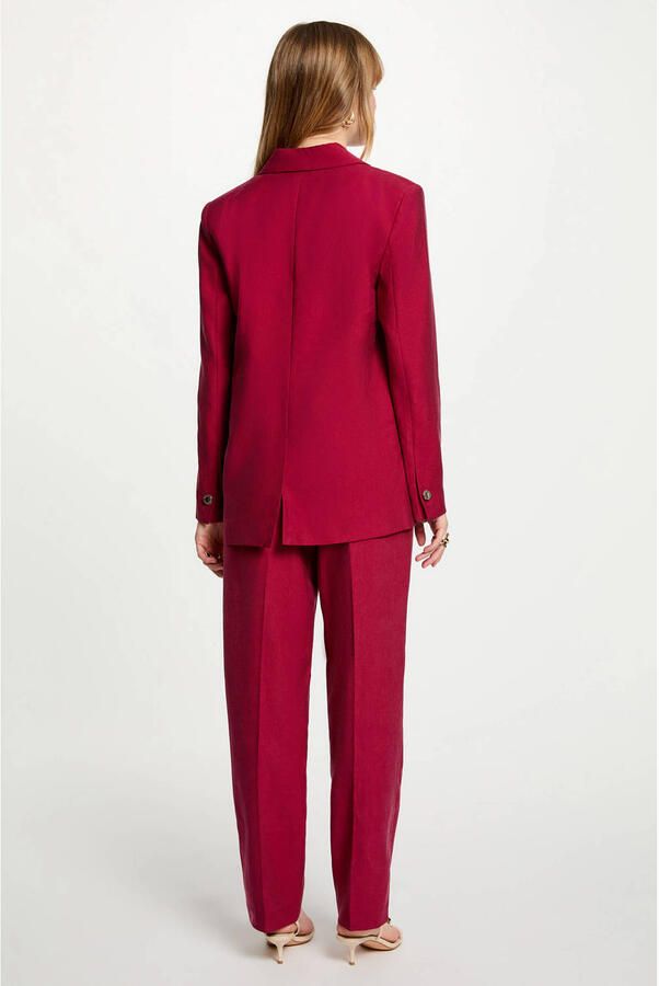 Morgan tapered pantalon rood - Foto 3