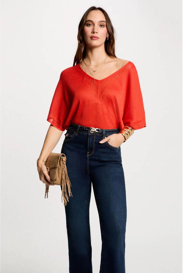 Morgan top donker oranje - Foto 2