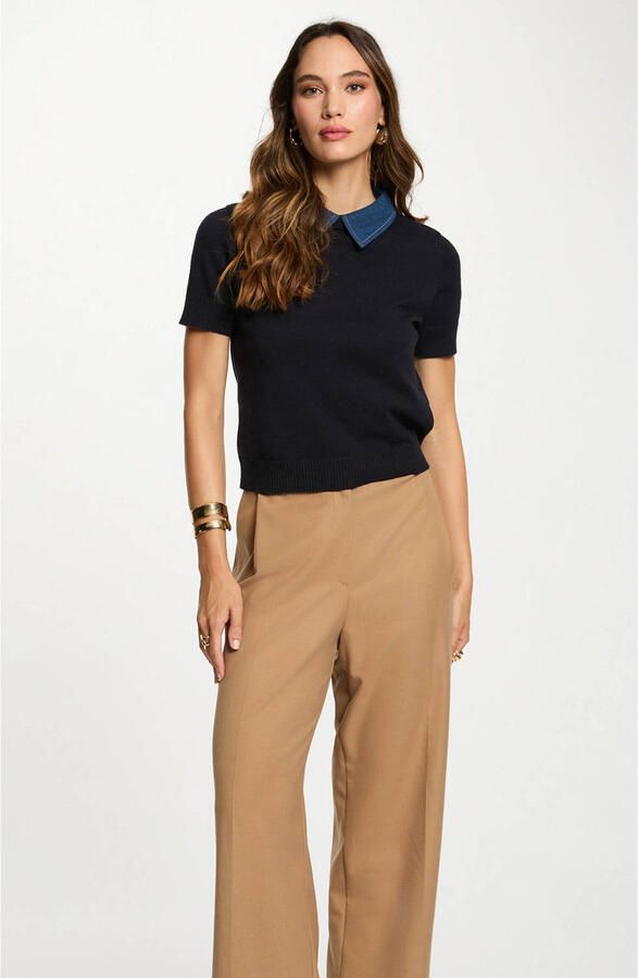 Morgan top donkerblauw