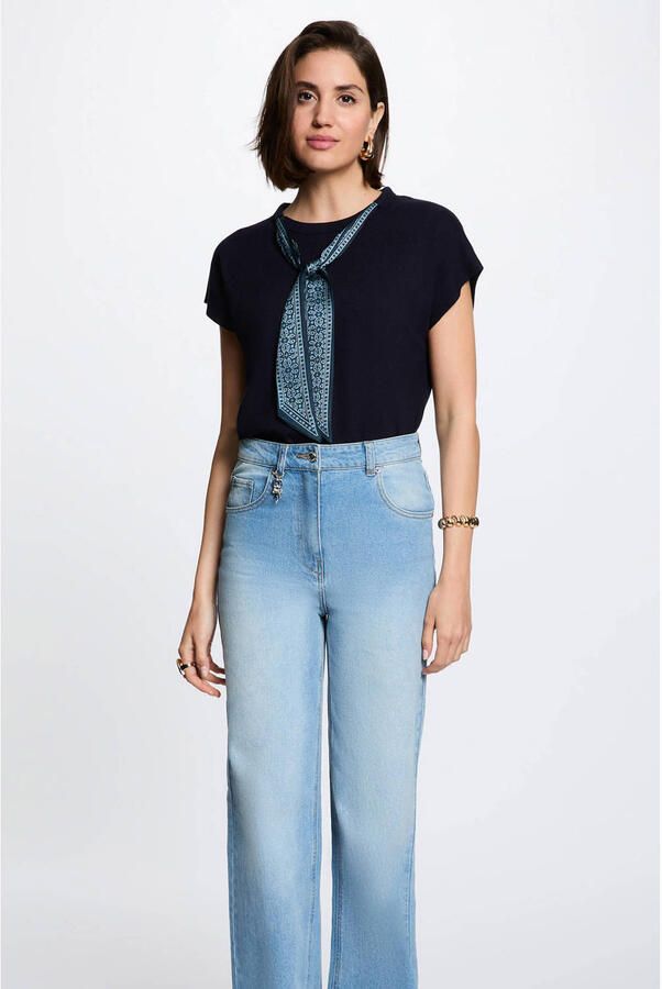Morgan top donkerblauw