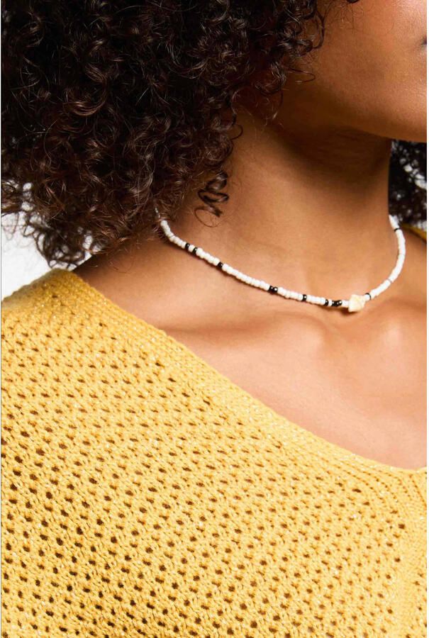 Morgan top geel gebreid