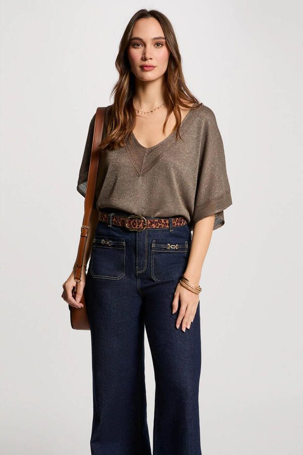 Morgan top kakigroen - Foto 2